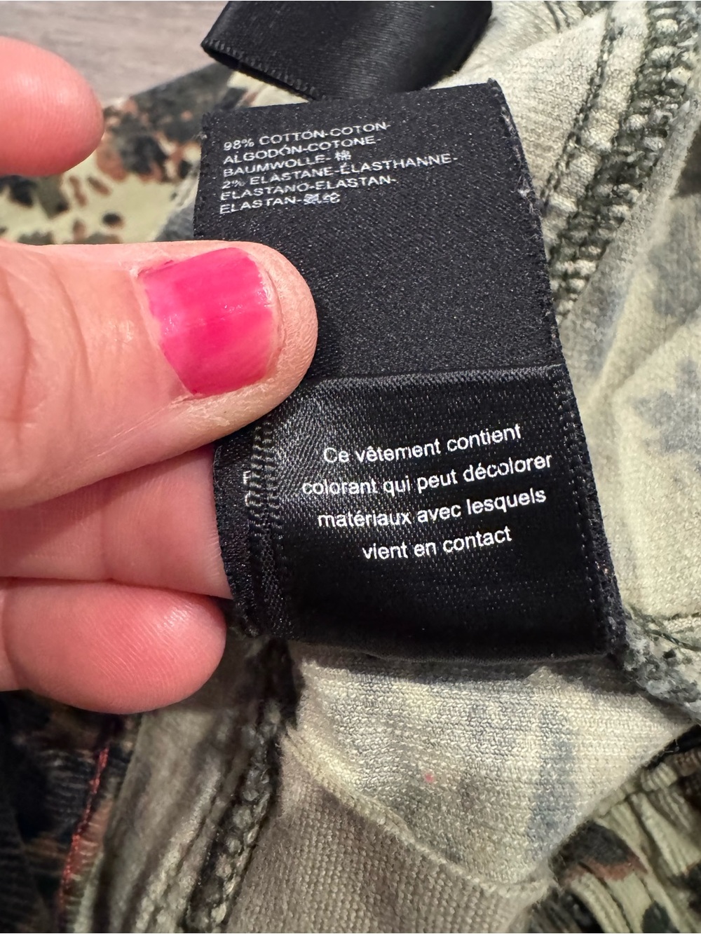 Anthropologie Pilcro high-rise skinny camo corduroy pants w/ texture - Picture 10 of 10